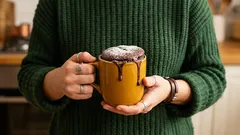 Czekoladowe ciasto w kubku gotowe w 3 minuty: szybki deser